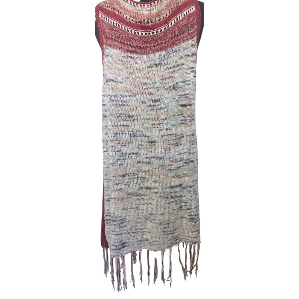 Absolutely Famous Open Crochet Shrug Cardigan Fringe Festival Boho Vibes Size 3X - Picture 4 of 8